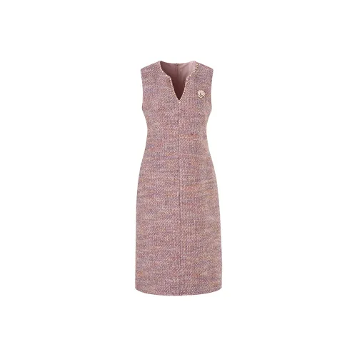 MH Розовые Женские Платья без Рукавов