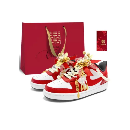 Nike Court Borough 2 Faithful Любовная сумка для покупок Низкие кеды для скейтбординга Женские Красные