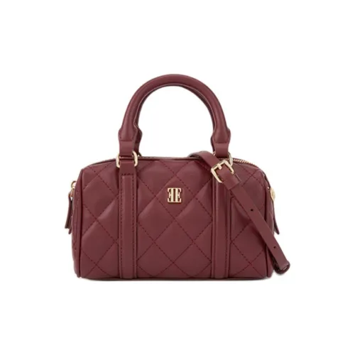 ELLE Сумка из коровьей кожи на одно плечо Женская Черная Анкора Красная