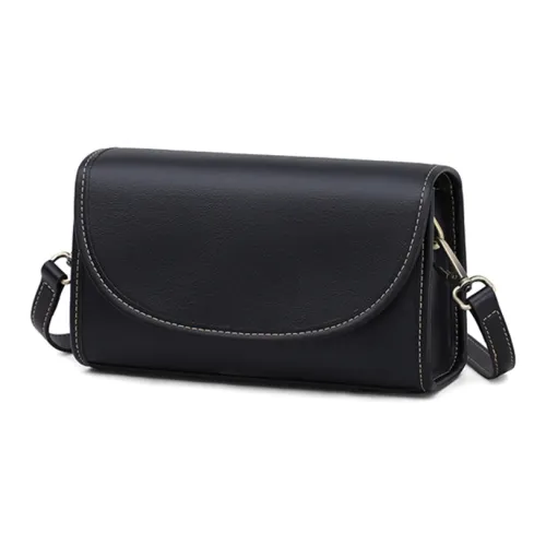 VINEY Коровья кожа Сумка через плечо Стандартная Женская Черный Экрю