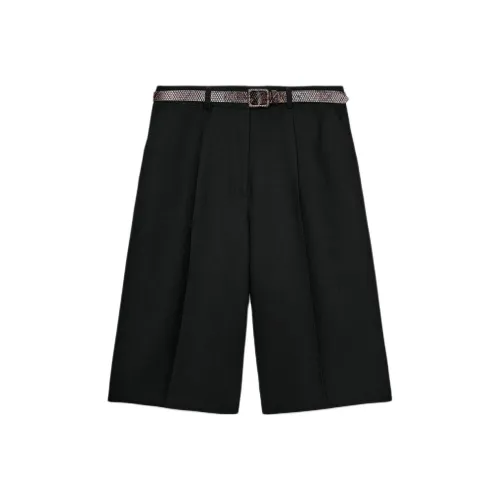 ZARA Черные Повседневные Шорты для Женщин