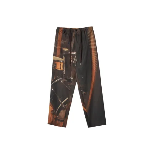 AFTER PRAY Коричневый Унисекс Повседневные Штаны