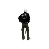 Black+Black[Heavy Biker Jacket+Graffiti Embroidered Sweatshirt]  
Черный+Черный[Плотная байкерская куртка + Свитшот с вышитым граффити]