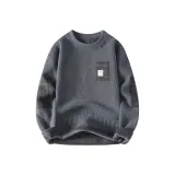 Тёмно-серый однотонный с флисовой подкладкой