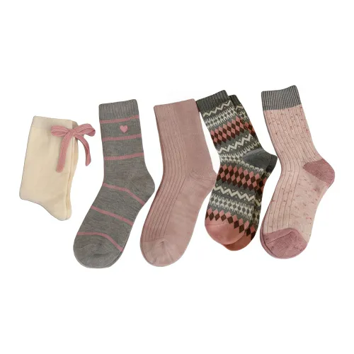 J TOO 5 пар Цвет на изображении Женские носки MID до икры