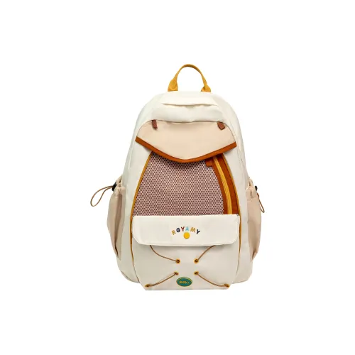 WICKBUEN Нейлон Рюкзак Маленький Размер Большой Размер Женский Бежевый