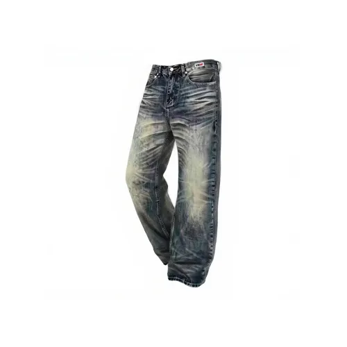 VNHP Blue Unisex Jeans VNHP Синий Унисекс Джинсы