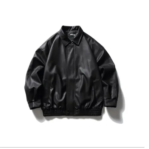 DILANGNIU Черные Мужские Кожаные Куртки