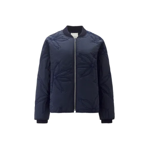 Giordano 06 Темно-синий Синий Женский Пуховик