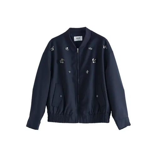 SLLSKY Темно-синий женский пуховик