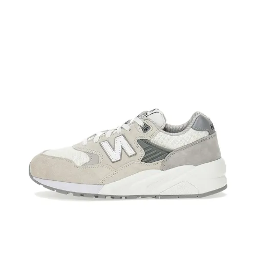 Comme des Garçons Homme x New Balance NB 580 Износостойкий и Легкий Низкий Топ Беговые кроссовки Мужские Белые Серые