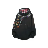 Чёрная клетка (флисовая подкладка)