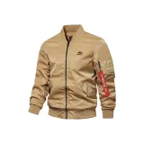 Хаки [Весенний Осенний Высококачественная Пилотная Куртка]