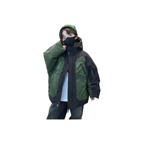 M JBABY Армейский зеленый Школьный возраст Топы