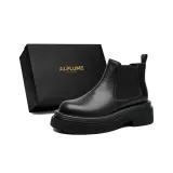 Черный с флисовой подкладкой [Улучшенный] Размер кожаной обуви