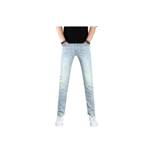 OGQG Light Blue Men's Jeans OGQG Светло-голубые мужские джинсы