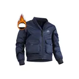 Темно-синий, синий [Осень и зима, утолщенный, термический, пуховая куртка]