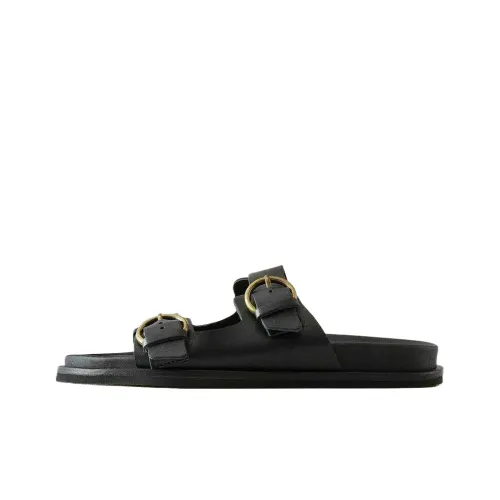 ZARA Шлепанцы Black Women's