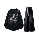 Black с флисовой подкладкой + черные джинсы