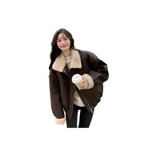 YOUSEKOO Кожа Куртка Женская