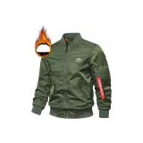 Армейский зеленый осенне-зимний утолщенный хлопковый пуховик