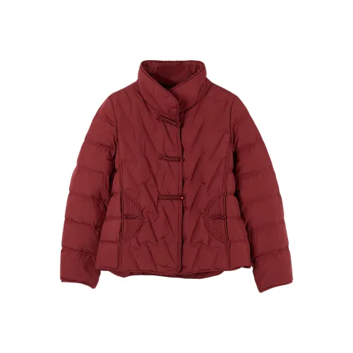 SIBAISHE Анкора Красный Женский Пуховик