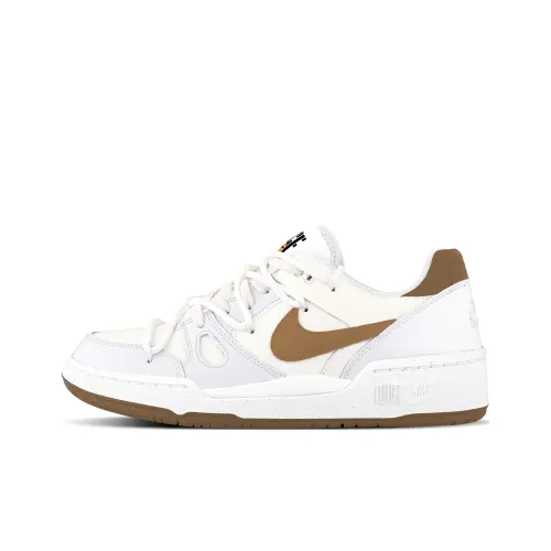 Nike Full Force Abrasion Resistant Баланс Легкий Увеличение Высоты Низкие Кроссовки для Скейтбординга Унисекс Экрю Серый