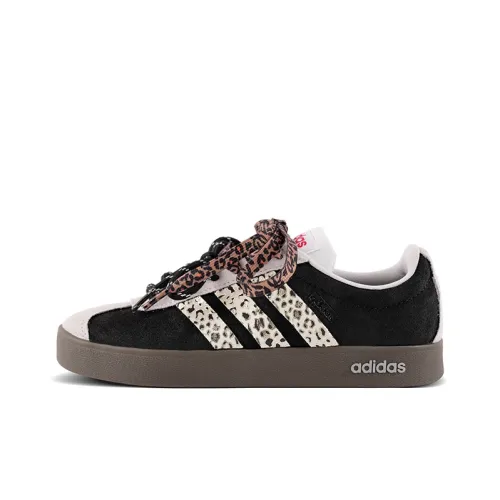 Adidas VL Court 2,0 Амортизация Износостойкие Низкие Кроссовки для Скейтбординга Унисекс Черные Серые