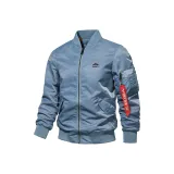 Haze Синий [Весенний Осенний Высококачественный Пилотная Куртка]