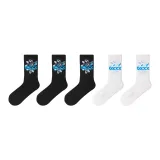 [5 пар] Черный + Черный + Черный + Белый + Белый