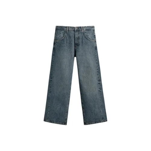 ZARA Medium Blue Men's Jeans ZARA Средне-синие мужские джинсы