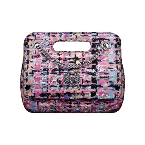 Laurence Chico Твидовая сумка Milk Box сумка через плечо сумка среднего размера женская черная розовая