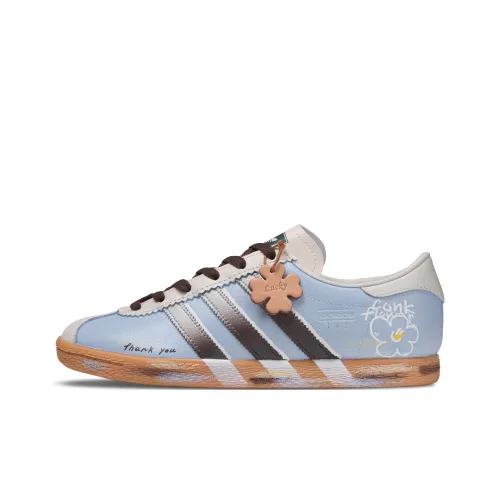 Adidas Originals Stadt Sweetheart Milk Foam Low Top German Army Trainers Unisex Blue Beige