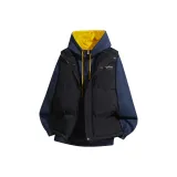 Темно-синий синий свитшот + черный жилет