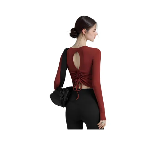 MILING Женские Йога T-рубашки