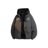 Серый с черным капюшоном