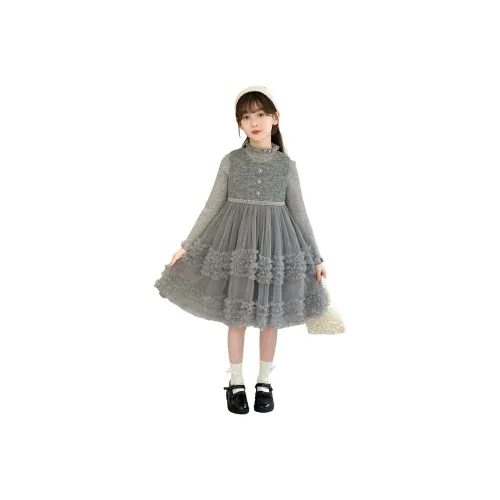 YOUMIWU Светло-серый Наборы одежды для школьниц с юбкой