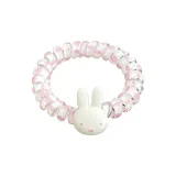 Розовая резинка для волос с кроликом и точкой, 1 упаковка