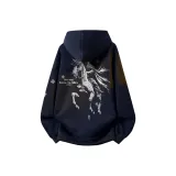 Тяжелый полиэстер-хлопок, темно-синий (с флисовой подкладкой)