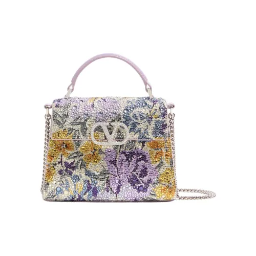 Valentino VSLING Логотип Этикетка Сумка Мини Женская Многоцветная