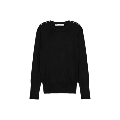 ZARA Черный Женский Трикотаж