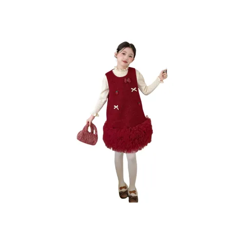 YOUMIWU Красный Наборы одежды для школьниц с юбкой