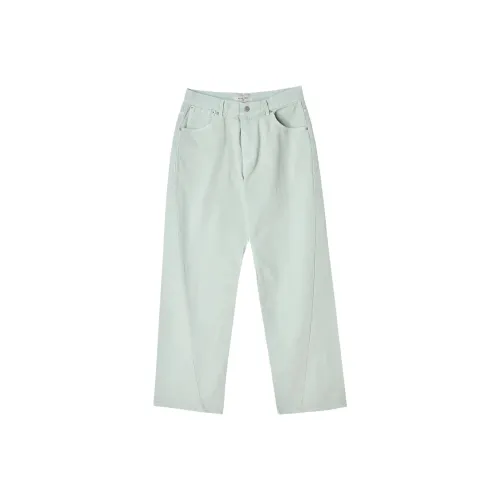 AFTER PRAY Светло-мятный цвет унисекс джинсы