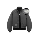 DOUBL/Дикий Волчий Серый [Съемный Тяжелый Вышивка ЛОГО]