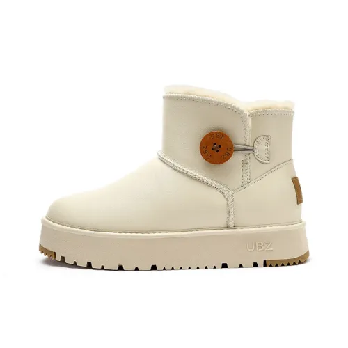 UBZ Сноубутсы Айвори Белый Женские