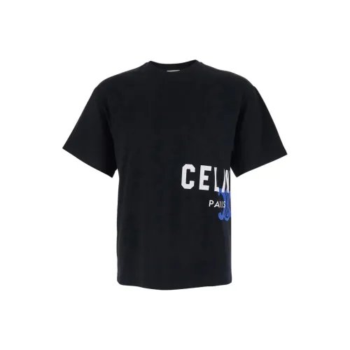 Celine Мужские черные T-рубашки