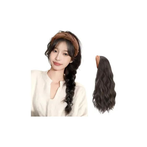 Time Shadow [Стиль Майярд] Кофе Ободок Перука Для Женщин Высокая Температура Пряжа