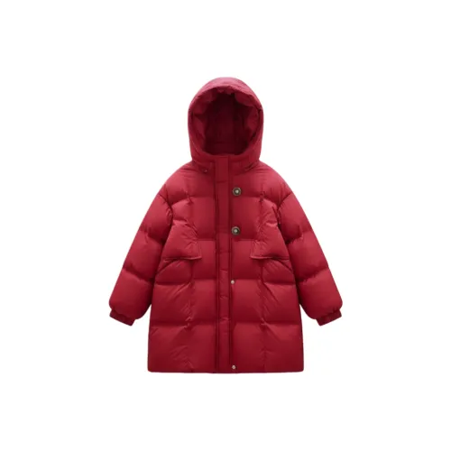 ABDT Китай Красный Пуховик KIDS Утеплённая Куртка