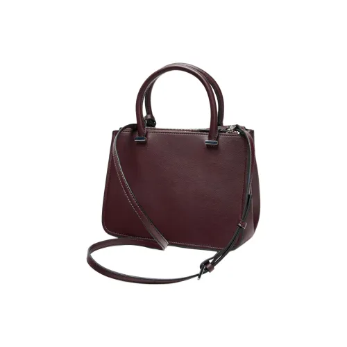 ZARA Полиуретан Одно Плечо Сумка Мини Женская Бордовая Красная