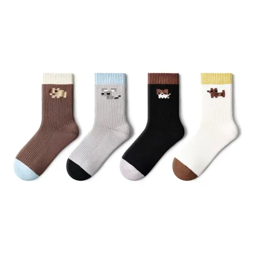 PRIMEET Носки Crew Женские упаковка из 4 пар